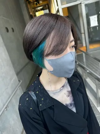 ショート カラー デザインカラー🎨 下北沢 / 磯部のヘアスタイル