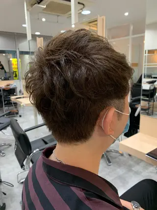 カラー メンズ 髪質改善🩵艶髪 ストレート🩵山口のヘアスタイル