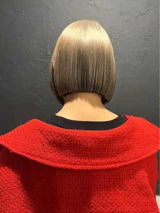 ショート カラー 退色まで透明感ある ダブルカラー/リクのヘアスタイル