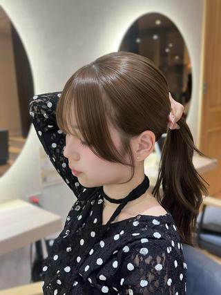 mona🩵透明感 カラー/ヘアセットのヘアスタイル
