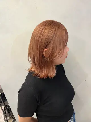 ミディアム カラー 相宮 優羽のヘアスタイル