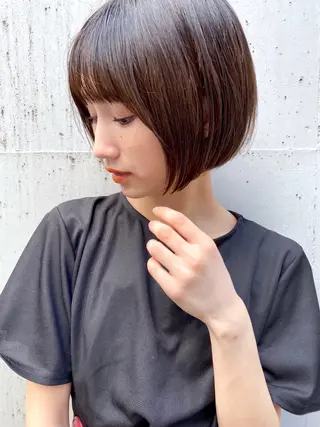 ショート カラー パーマ ヘアアレンジ くびれレイヤー/艶 カラー　MADOKAのヘアスタイル