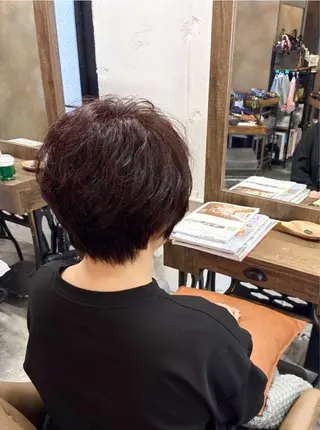 ショート カラー 古川 絵美のヘアスタイル