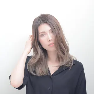 セミロング カラー パーマ 石川 友美のその他イメージ