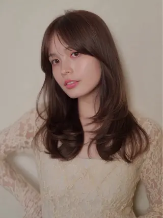 ロング カラー 銀座/骨格診断 垢抜けレイヤー/菅原のヘアスタイル