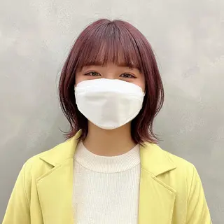 ミディアム カラー 髪質改善/縮毛矯正/ 艶カラー🦢川上葵のヘアスタイル