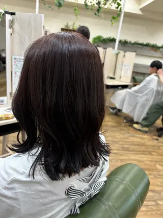 セミロング カラー 🐰K+Plus🐰 まゆ🐰のヘアスタイル