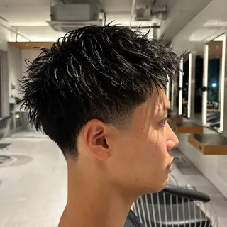 メンズ 表参道/スパイキー /センターパートのヘアスタイル