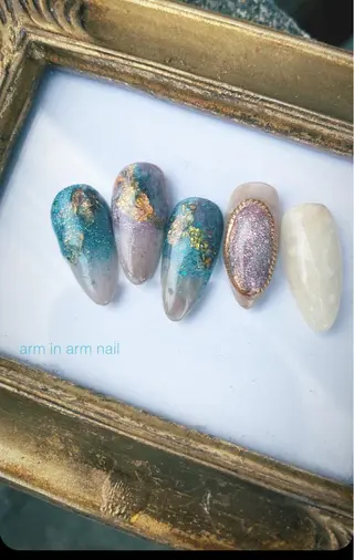 ネイル arm in arm ︎✿Yamamotoのマツエク・マツパデザイン