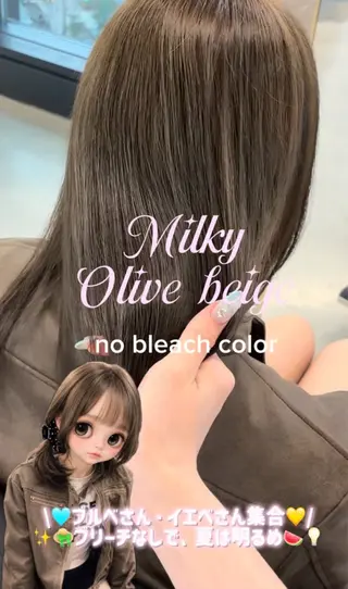 ロング カラー トレンドスタイル/ ワンホン/YURIのヘアスタイル