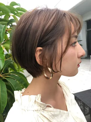 ショート 似合わせカット 迫留由弥のヘアスタイル