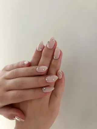 ネイル rina ニュアンス♡ワンホンのネイルデザイン