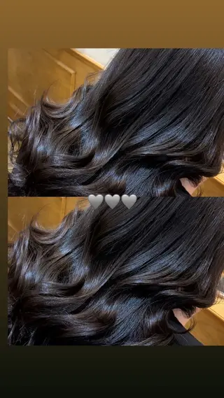 ロング カラー 👑髪質改善Wカラー 👑アユカのヘアスタイル