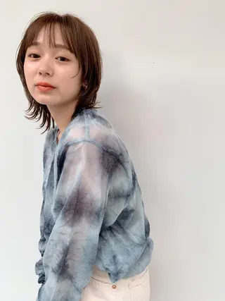 ミディアム 名駅🦢大人艶カラー 🪽カミヤアカネのヘアスタイル