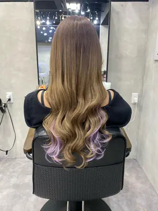 ミディアム カラー ヘアアレンジ FAAM Tsuneのヘアスタイル