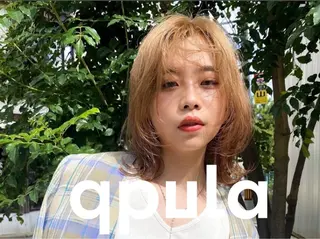 ミディアム qpula クプラのヘアスタイル