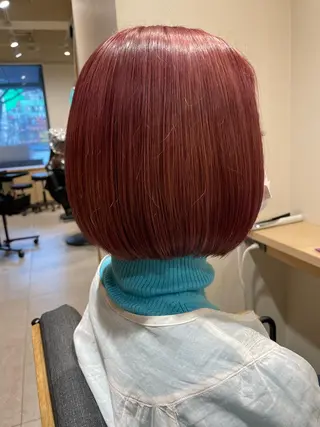 ショート カラー 髪質改善✨艶髪 韓国ヘア 池内 祐樹のヘアスタイル