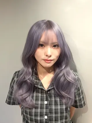 ロング カラー レイヤー/ブリーチ/ エクステ💫ひかるのヘアスタイル