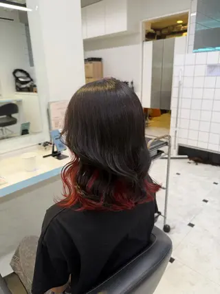 ミディアム カラー ブリーチカラー 🩵MIZUKIのヘアスタイル