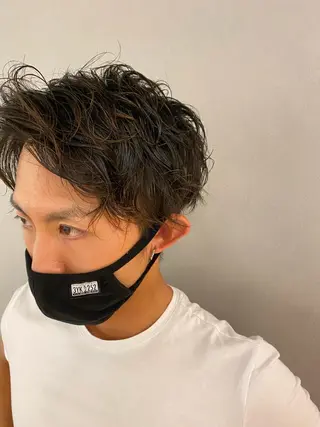 パーマ メンズ unopulir 景山 凌のヘアスタイル