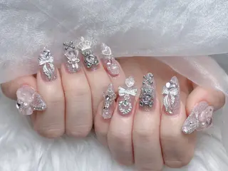 ネイル MoMoA Nail ネイル長さ出し専門店のネイルデザイン
