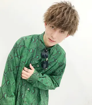 ショート カラー パーマ ヘアアレンジ メンズ キッズ 🔥メンズパーマ🔥 菅原楓のヘアスタイル