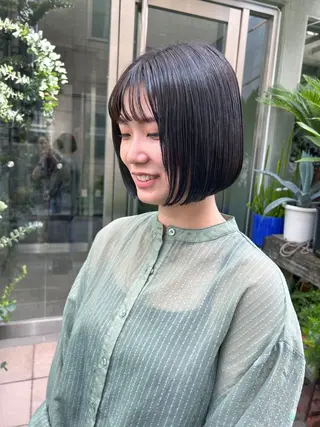 ショート カラー パーマ HIROKI ” ボブのヘアスタイル