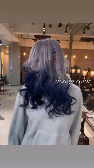 ロング カラー 💜ハイトーン💛 マジカルかいちゃんのヘアスタイル