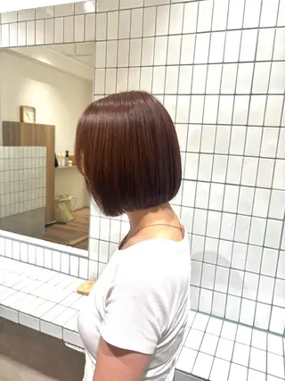ショート カラー RINNO🌷透明感 カラー/髪質改善のヘアスタイル