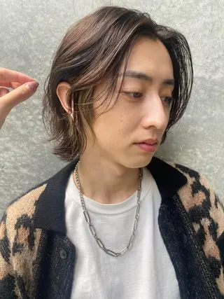 メンズ アイブロウ 銀座メンズ専門🖤 叶奈々のヘアスタイル