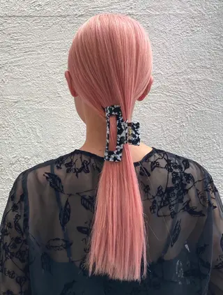 ロング カラー 🐈三毛猫ローライト ・mixカラー🐈のヘアスタイル