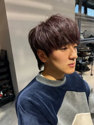 ミディアム カラー メンズ 似合う髪型見つけます AYAKAのヘアスタイル