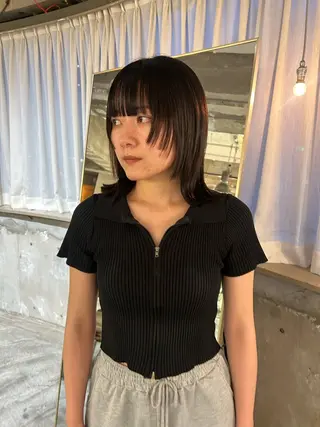 ミディアム カラー 海外レイヤー /NAGISAのヘアスタイル