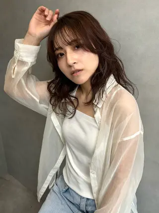 ミディアム カラー ✨THE ECT✨ 島崎　凌のヘアスタイル