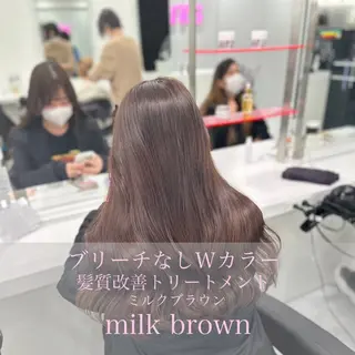 ロング カラー 🍩似合わせボブ ×チョコブラウン🍩のヘアスタイル