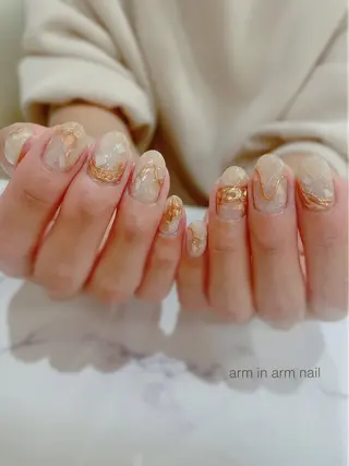 ネイル arm in arm ︎✿Yamamotoのマツエク・マツパデザイン