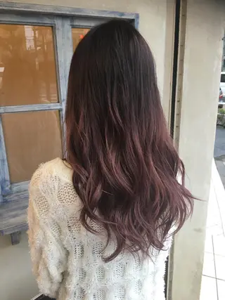 ロング カラー 森 早希絵のヘアスタイル