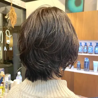 ショート カラー パーマ ヘアアレンジ 🎀レイヤー 透明感 カラーyuuri🎀のヘアスタイル