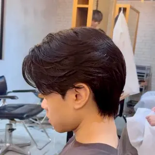 ショート メンズ シャドウパーマ 小形のヘアスタイル