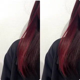 カラー 切っぱなし💇‍♀️ イヤリング🎨龍之介のヘアスタイル
