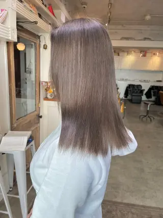 ミディアム カラー ヘアアレンジ 高島 凜のヘアスタイル