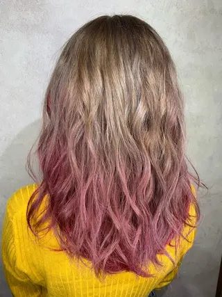 セミロング 西村 雄二/エクステのヘアスタイル