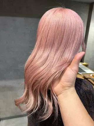 セミロング カラー 矢島颯哉/ハイトーン ブリーチカラー💎のヘアスタイル