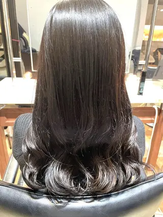 ロング カラー パーマ ご新規様限定 透明感カラーKANAのヘアスタイル
