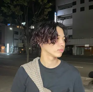 ミディアム カラー ヘアアレンジ メンズ 飯田 晟恭/暖色系 カラー/ハイトーンのヘアスタイル