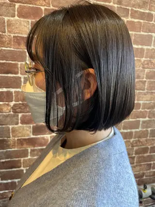 ミディアム カラー パーマ ヘアアレンジ メンズ キッズ ネイル マツエク・マツパ アイブロウ 久木原 ゆりのヘアスタイル