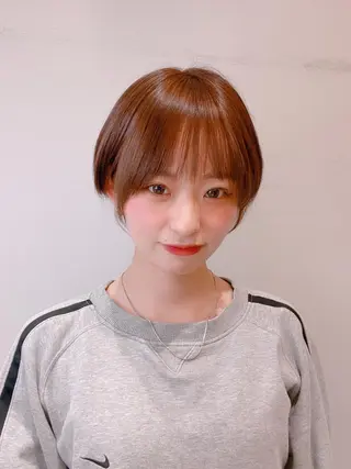 ショート 美髪矯正透明感カラー 江川 和輝のヘアスタイル