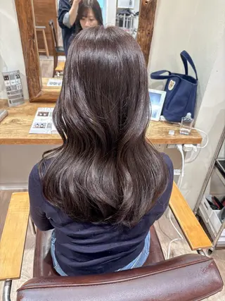 セミロング カラー ヘアアレンジ cut/nail ▫️イチカ🌻のネイルデザイン