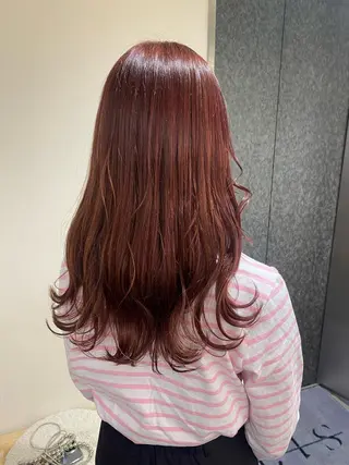 セミロング カラー ヘアアレンジ ボブ /ニュアンス/ satomi🧸💖のヘアスタイル