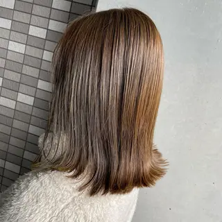 ミディアム カラー 💜推しインナー カラー/菊池柊真💜のヘアスタイル
